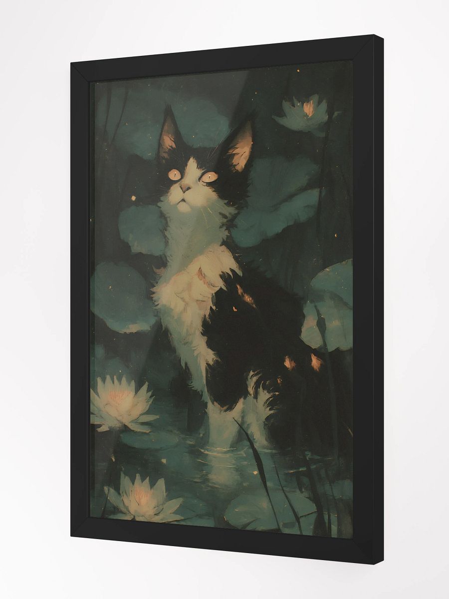 Mystical Lily Cat Framed Poster product image (2)