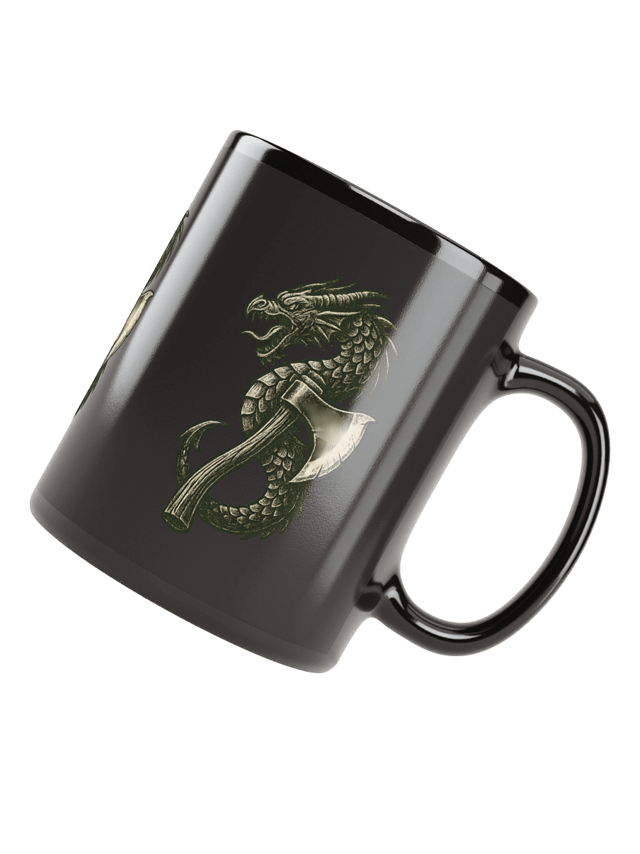 Coffee Mug Rugged Sportsmen Nordic Dragon Axe product image (7)