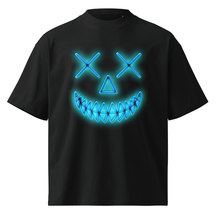 Smile - Neon Blue - Stanley/Stella Unisex Organic Oversized T-Shirt SATU020 product image (1)