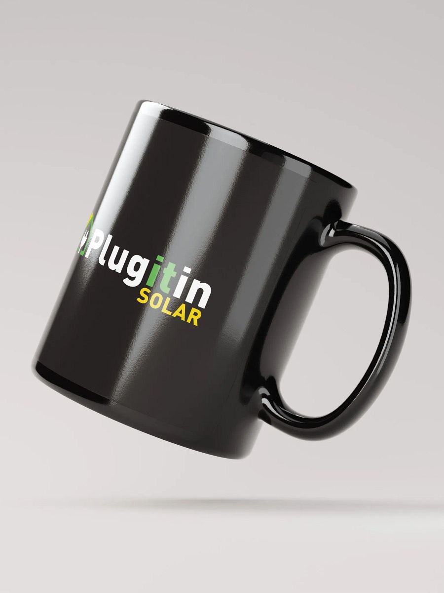 Plug It In Solar High-Quality Black Glossy Mug product image (4)