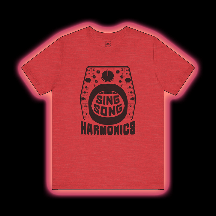 Sing Song Harmonics/Filter Mouth - Synthesizer/Sound Designer T-Shirt (BLACK PRINT) product image (4)