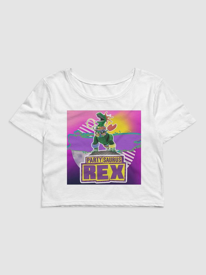 Partysaurus Rex Crop Top Tee product image (1)