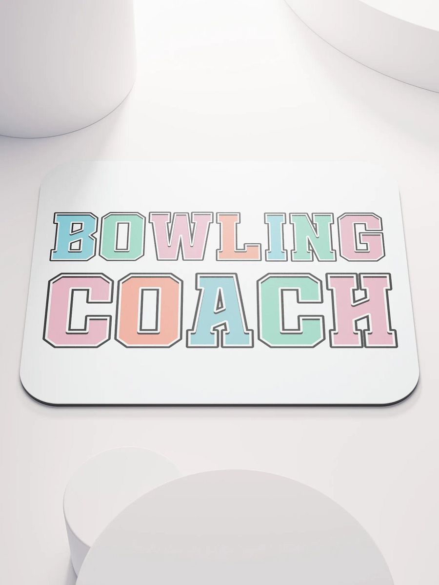 Bowling Coach Colorful Mouse Pad product image (2)