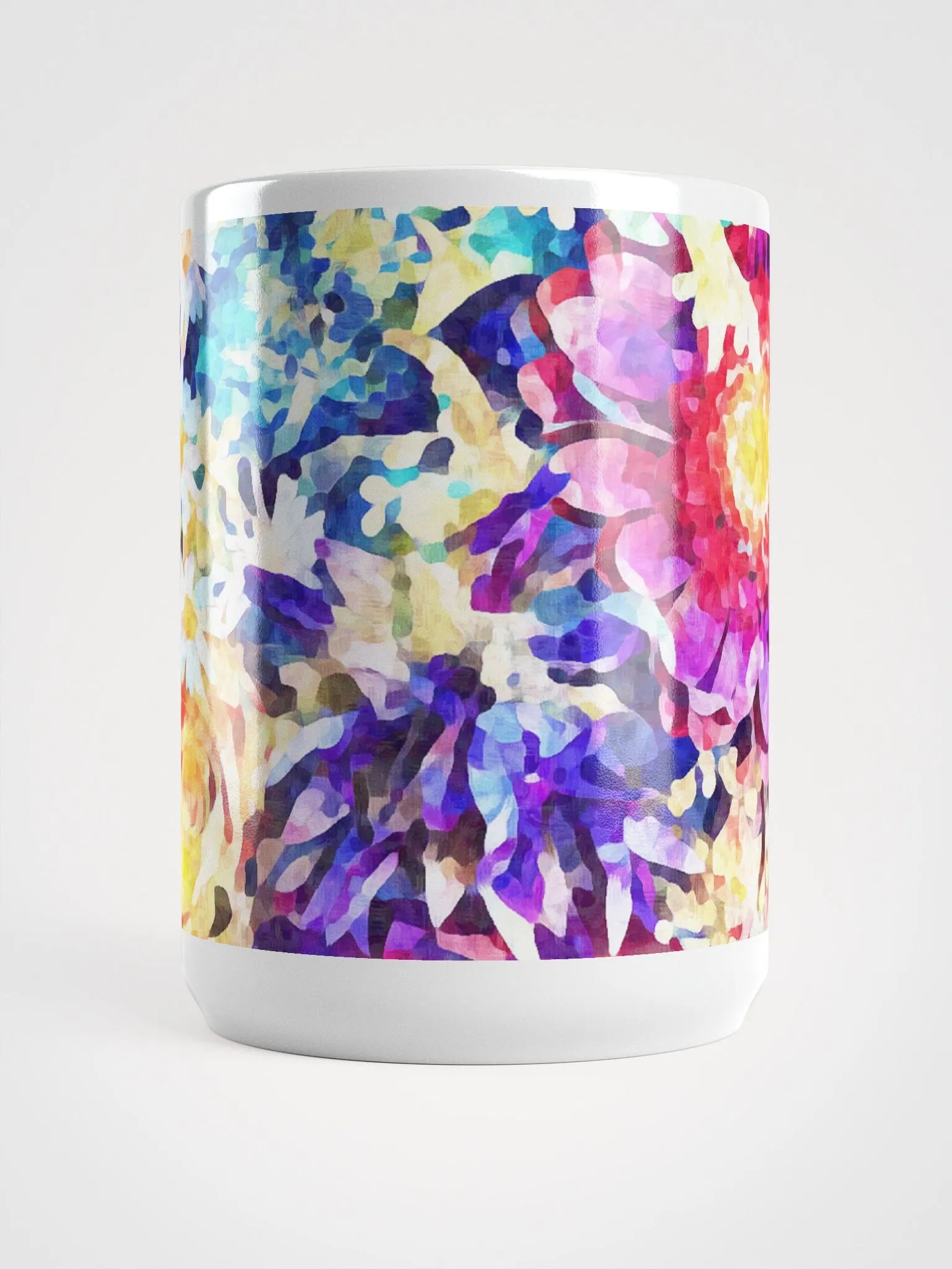 Abstract Graphic | White Coffee Mug | Assorted Bouquet Floral product image (2)
