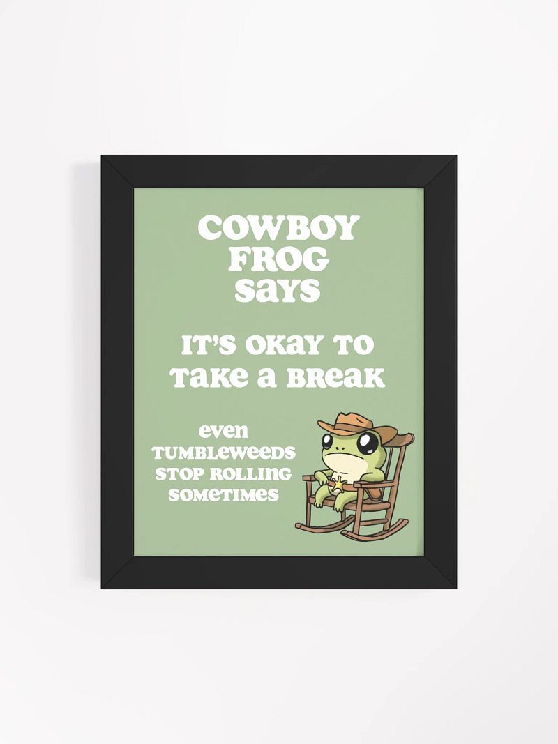 Cowboy Frog - Tumbleweeds Poster