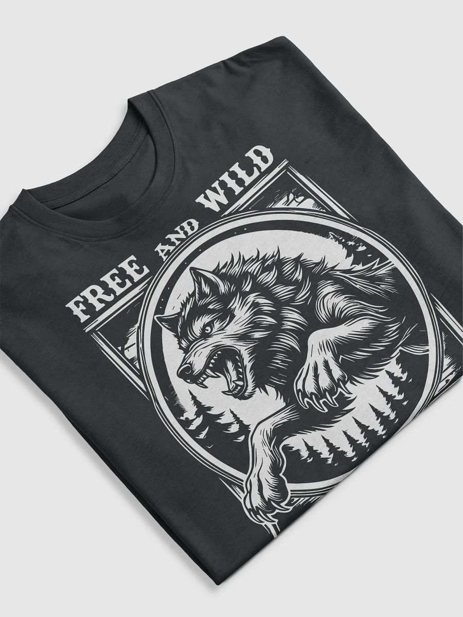 Vintage Wolf Leaping – Free and Wild Men's Premium Tee product image (5)