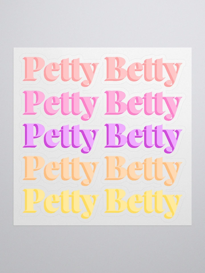 Petty Betty Sticker - Multi product image (1)