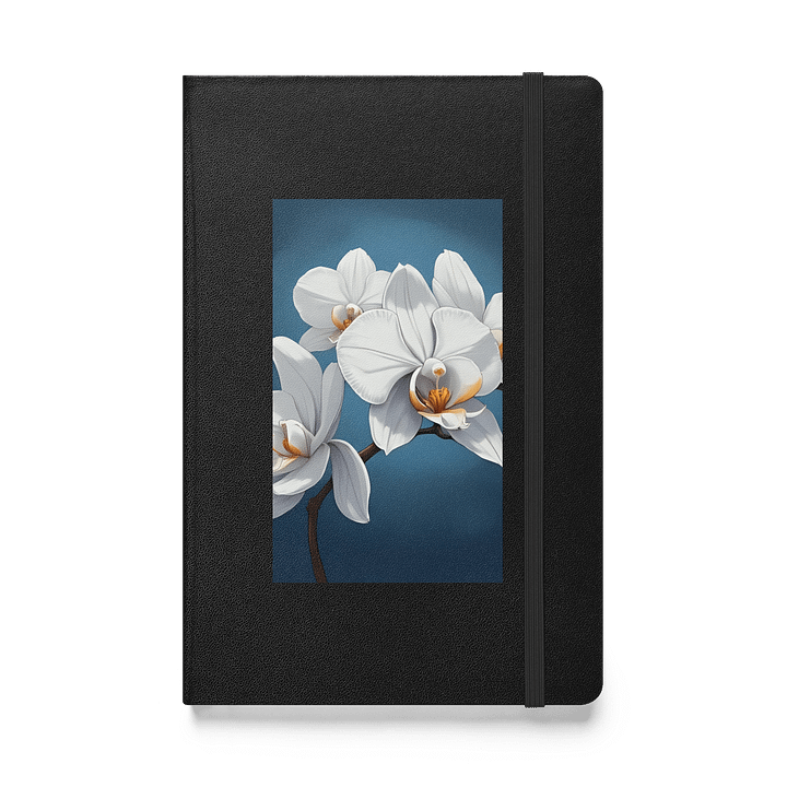 White Orchid Hardcover Notebook product image (1)