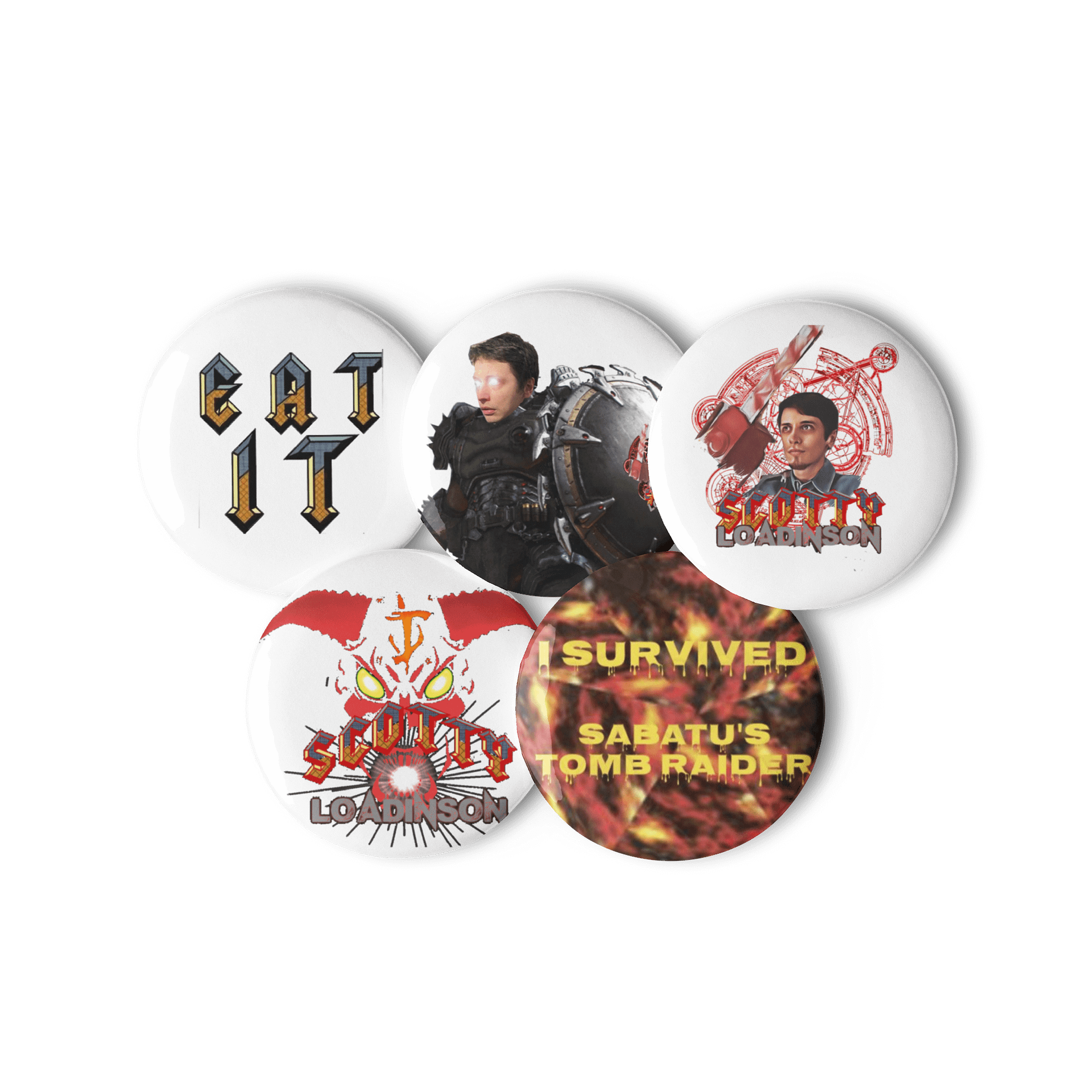 Set of 4 Loadinson Badges + Sabatu Boulder Badge product image (3)