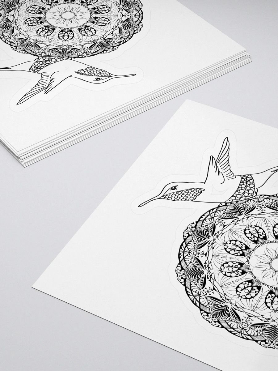 Mandala Hummingbird Harmony Stickers product image (1)