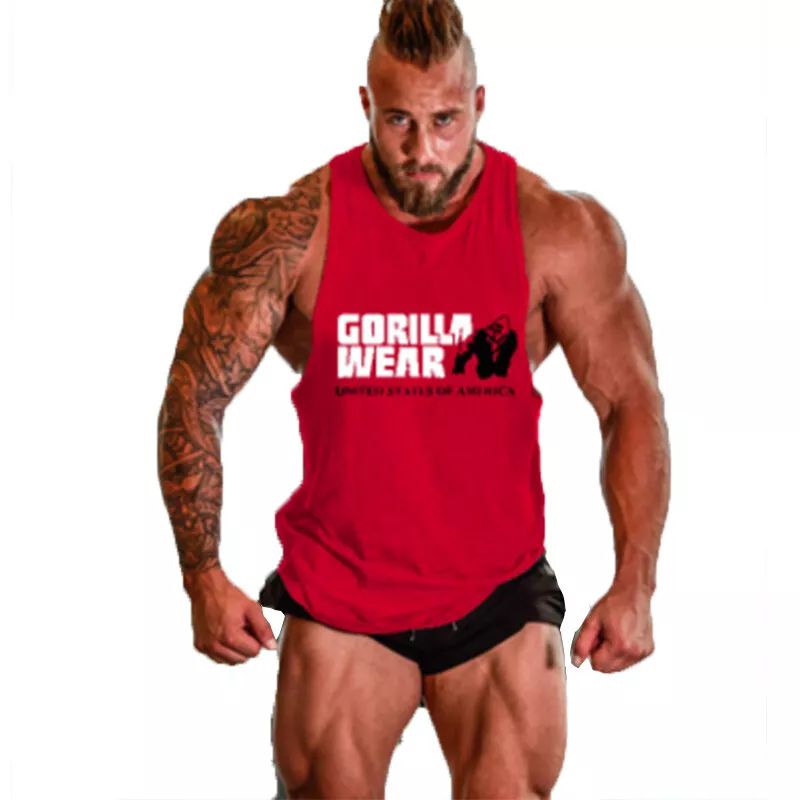 Men's Gym Muscle Bodybuilding Stringer Muscle Fitness Sleeveless Tank Top Vest product image (6)