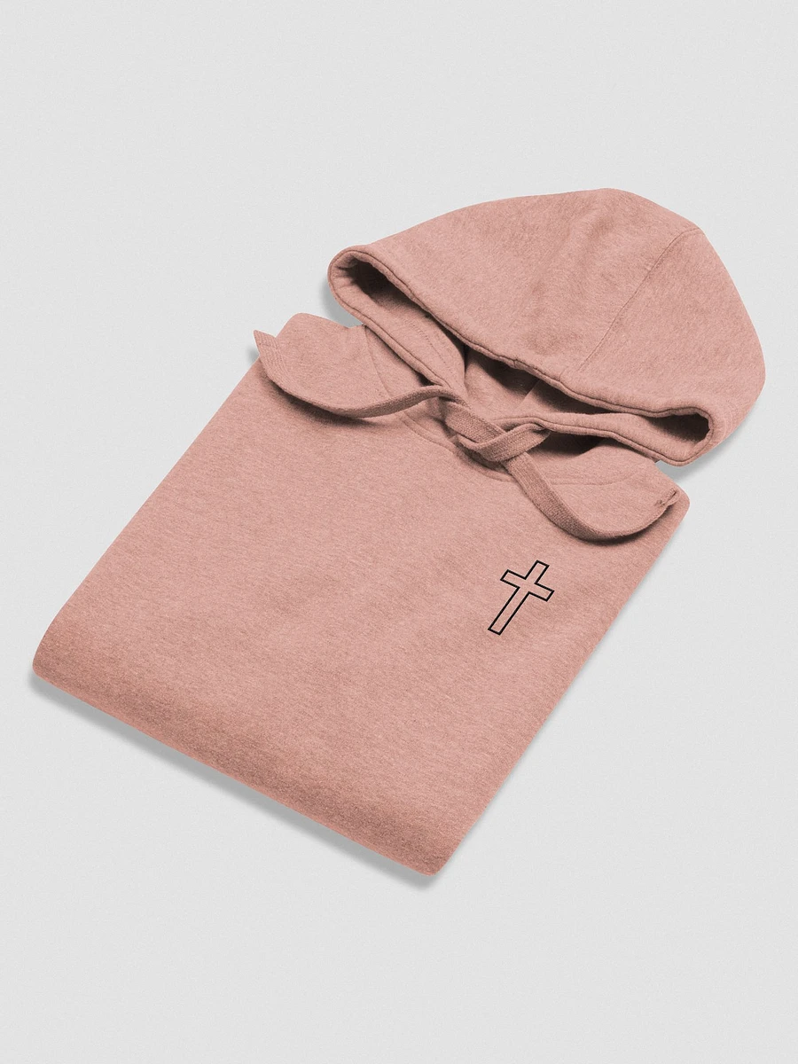 Simple Cross Embroidered Hoodie product image (6)