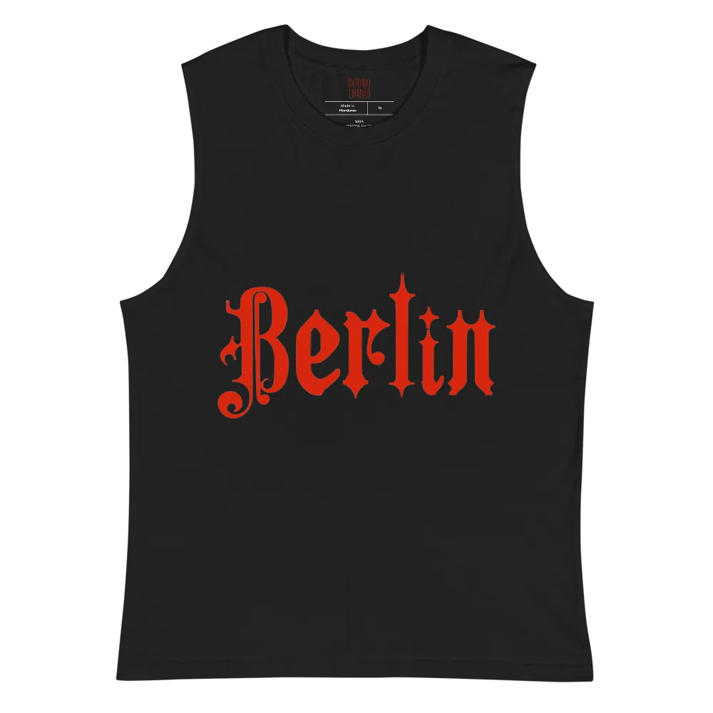 Berlin Gothic In Red Muscle Tank product image (3)