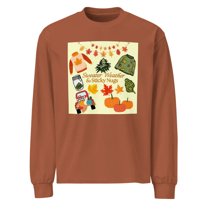 Autumn Cannabis Vibes Long Sleeve Shirt product image (1)