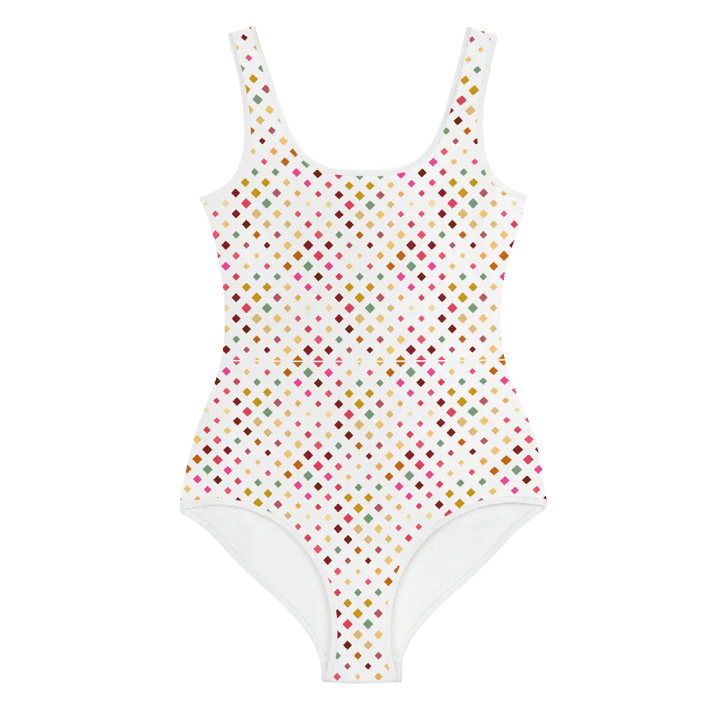 Colorful Square Patterns Youth Swimsuit product image (1)