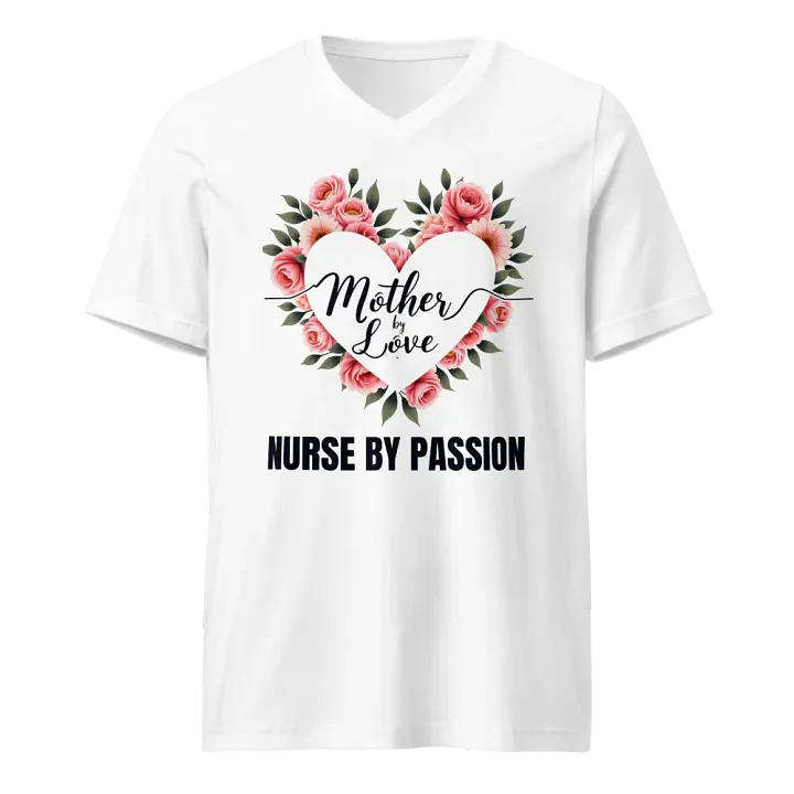 Mother by Love Nurse by Passion V-Neck Tee product image (1)