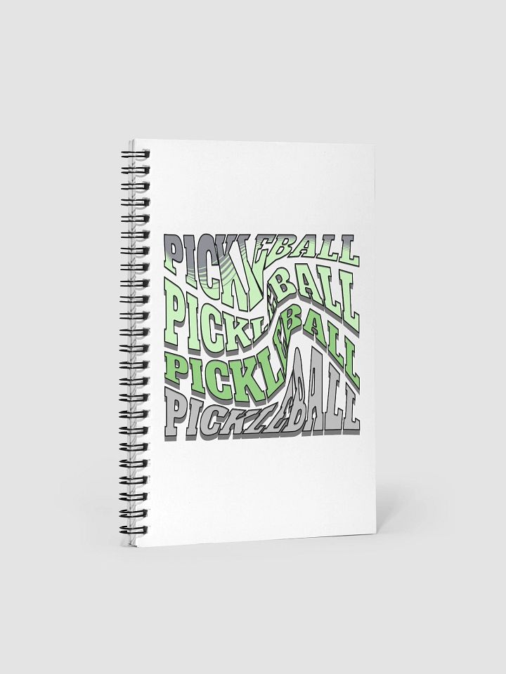 Swirl Pickleball Vibrant Typography Spiral Notebook product image (2)