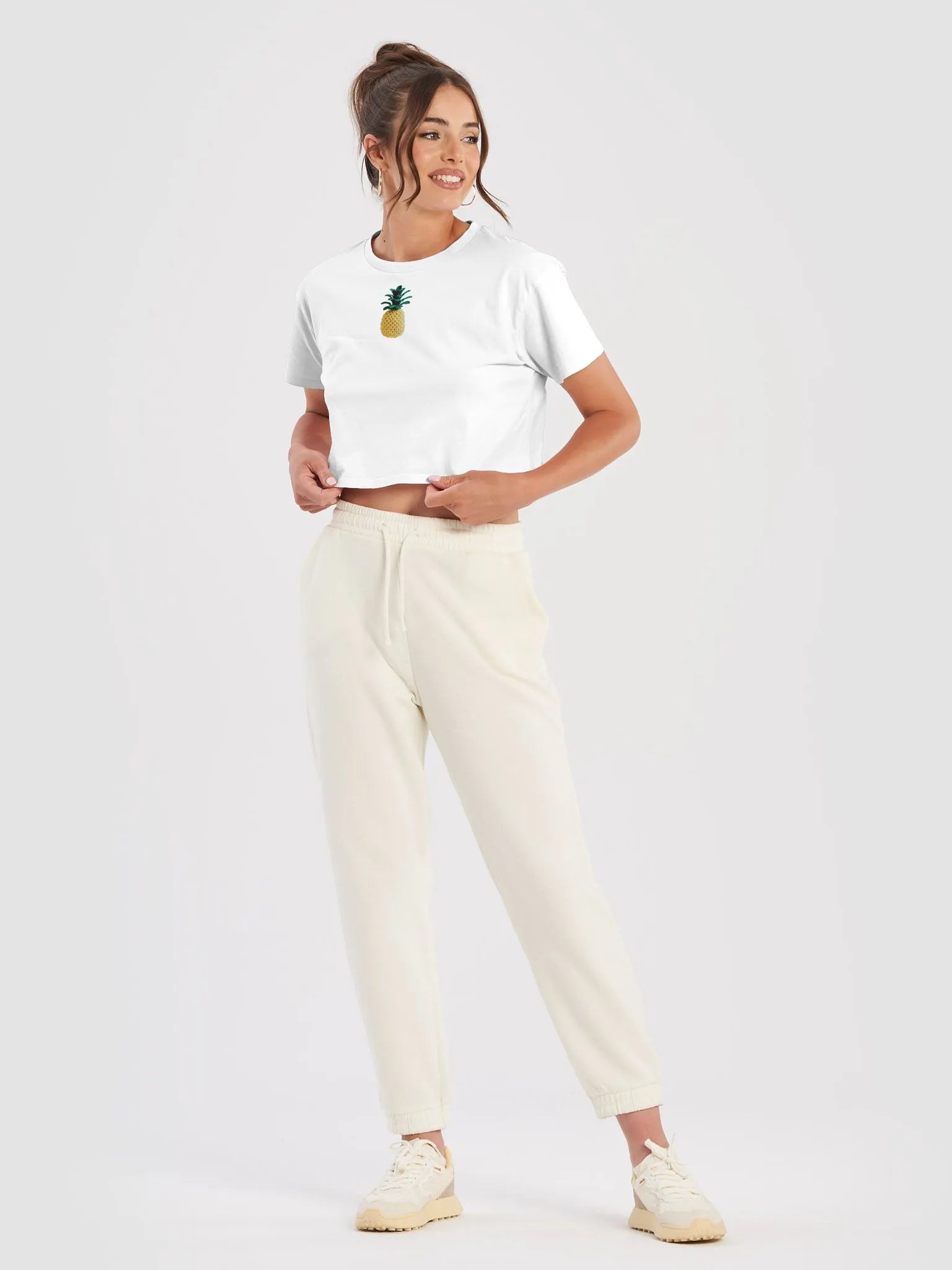 CozyAvocado Women's Premium Pineapple Crop Top #5 product image (5)