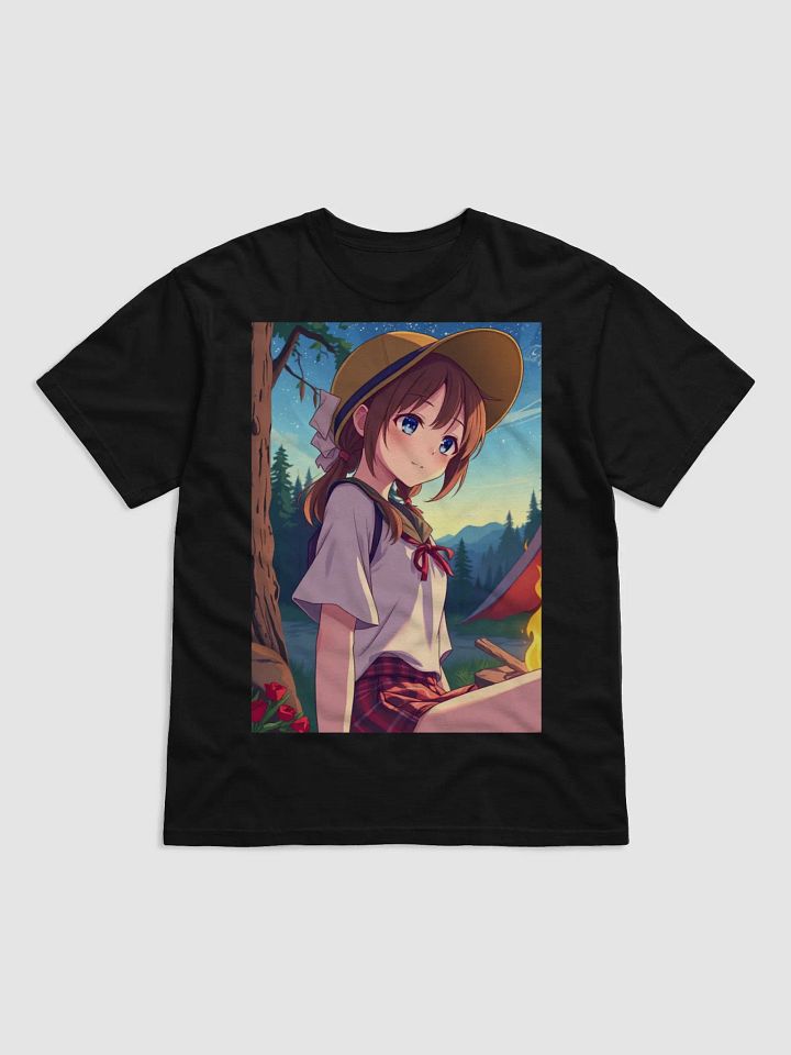 Starry Night Campfire Anime T-Shirt product image (1)