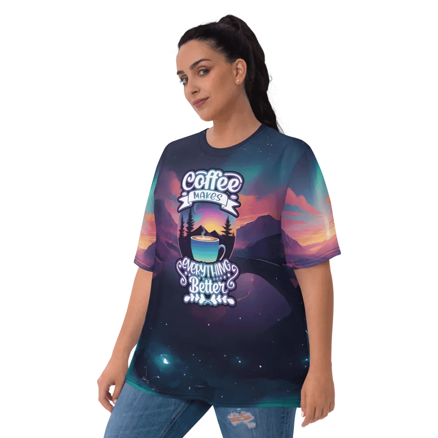 Coffee Makes Everything Better All Over Print T-shirt product image (6)