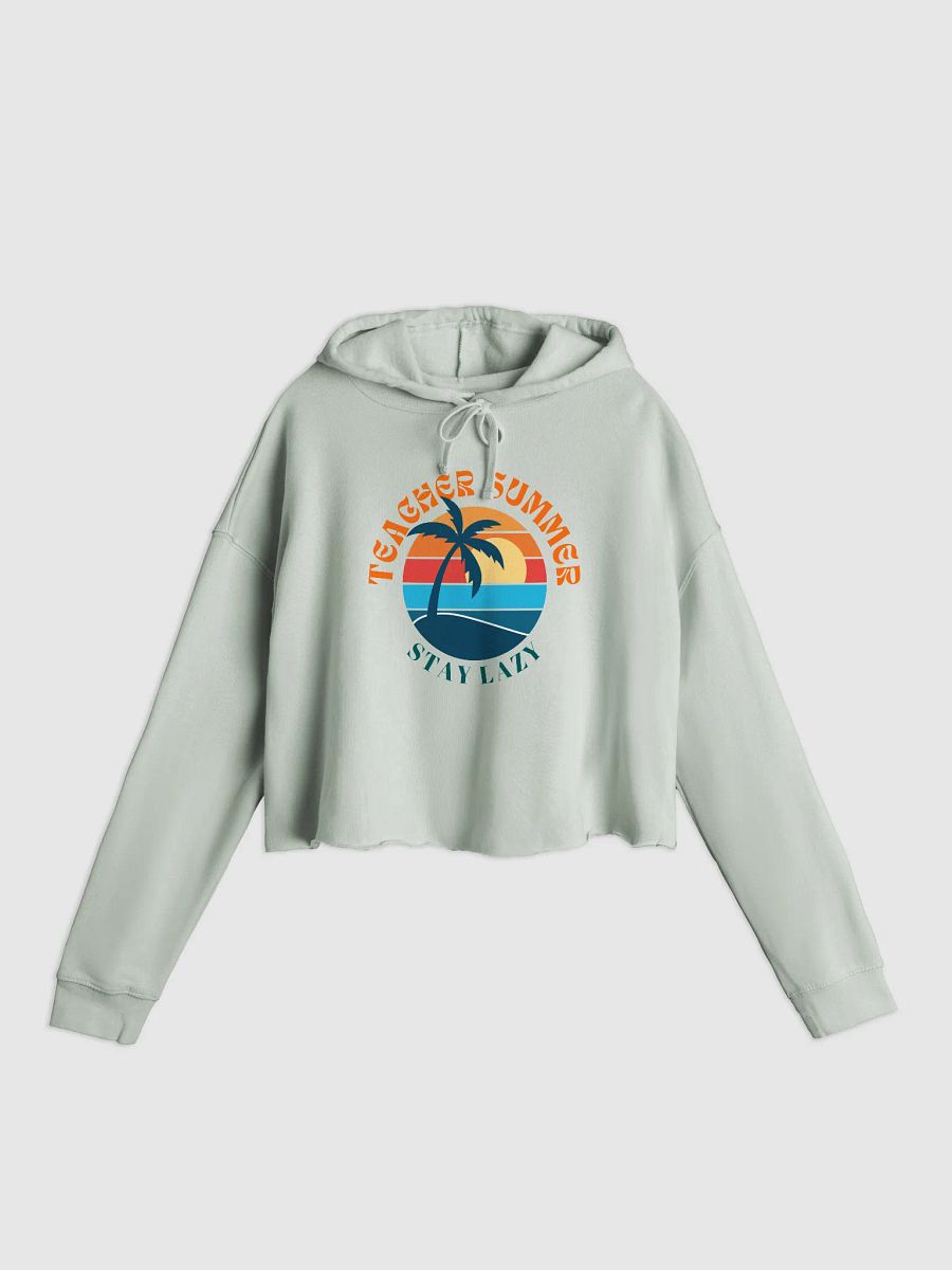 'Teacher Summer' Crop Hoodie product image (1)