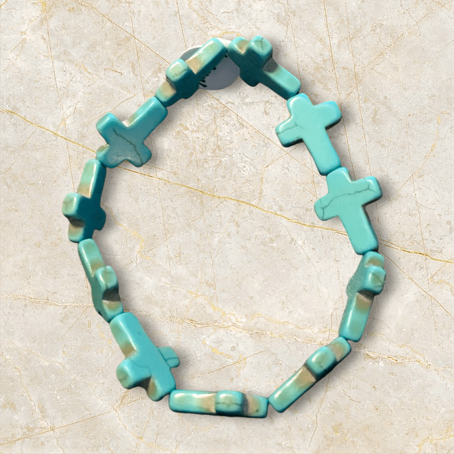 Handmade Turquoise Cross Bracelet product image (1)