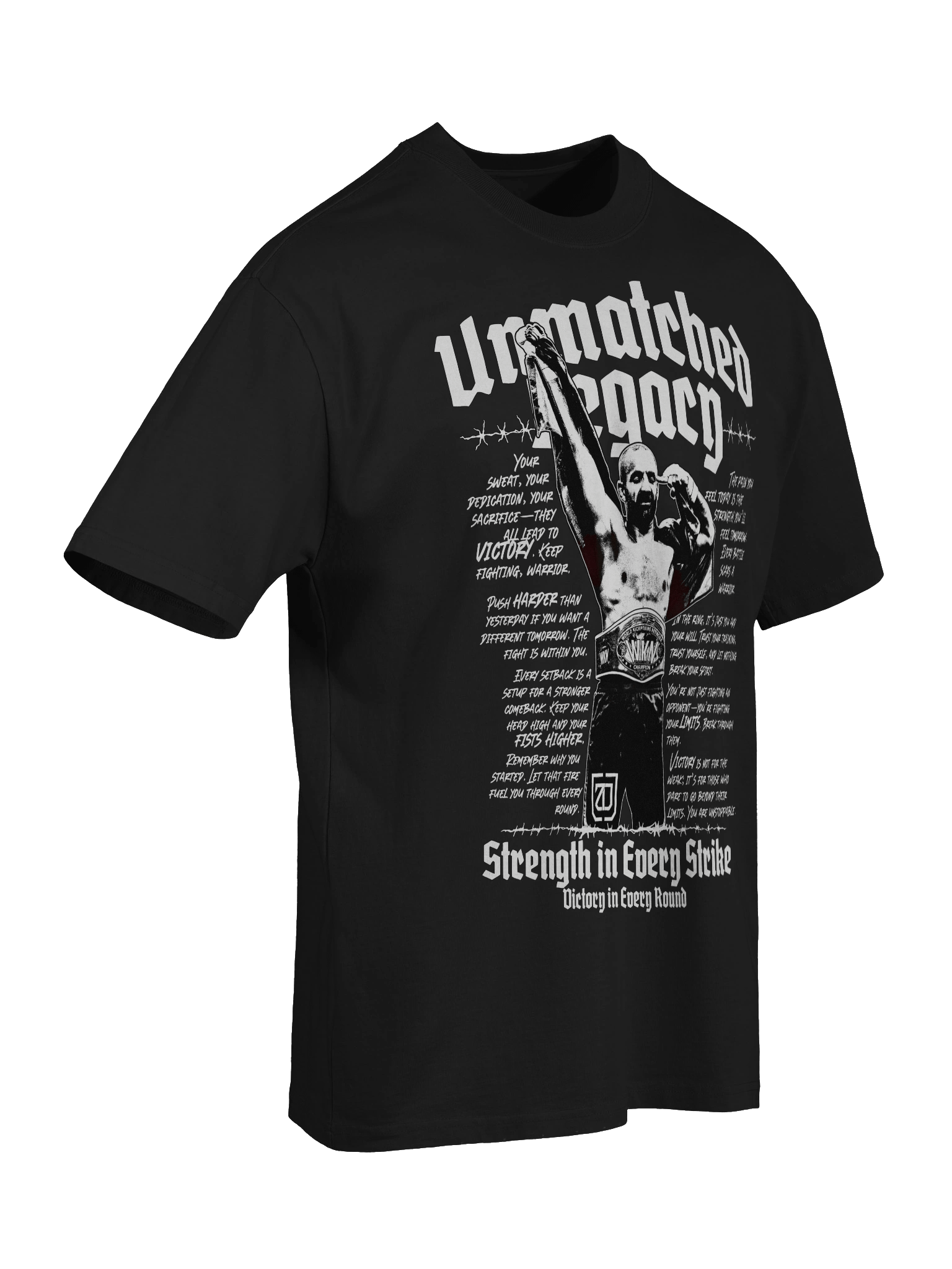 Oversized Black T-shirt - Unmatched Legacy product image (7)