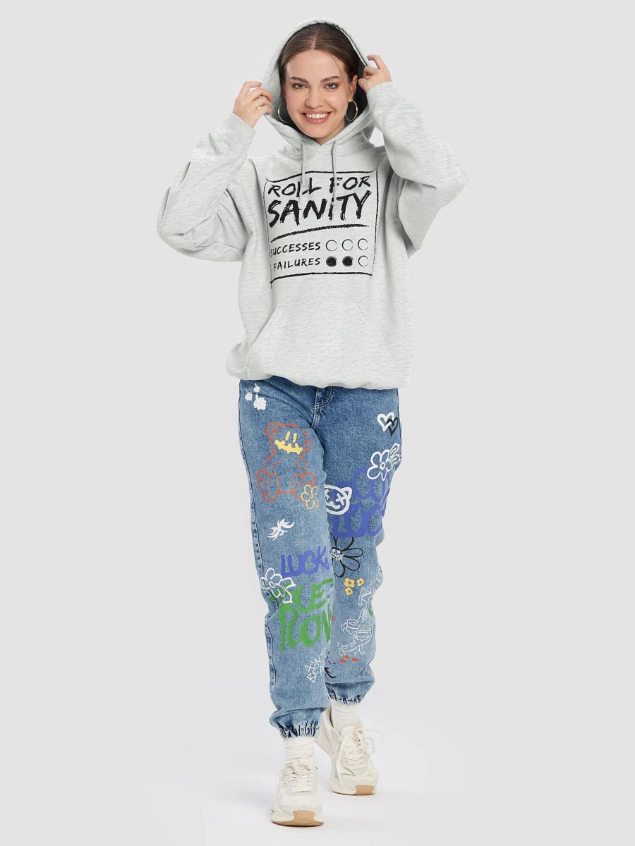 Roll for Sanity Hoodie (Black Text) product image (77)