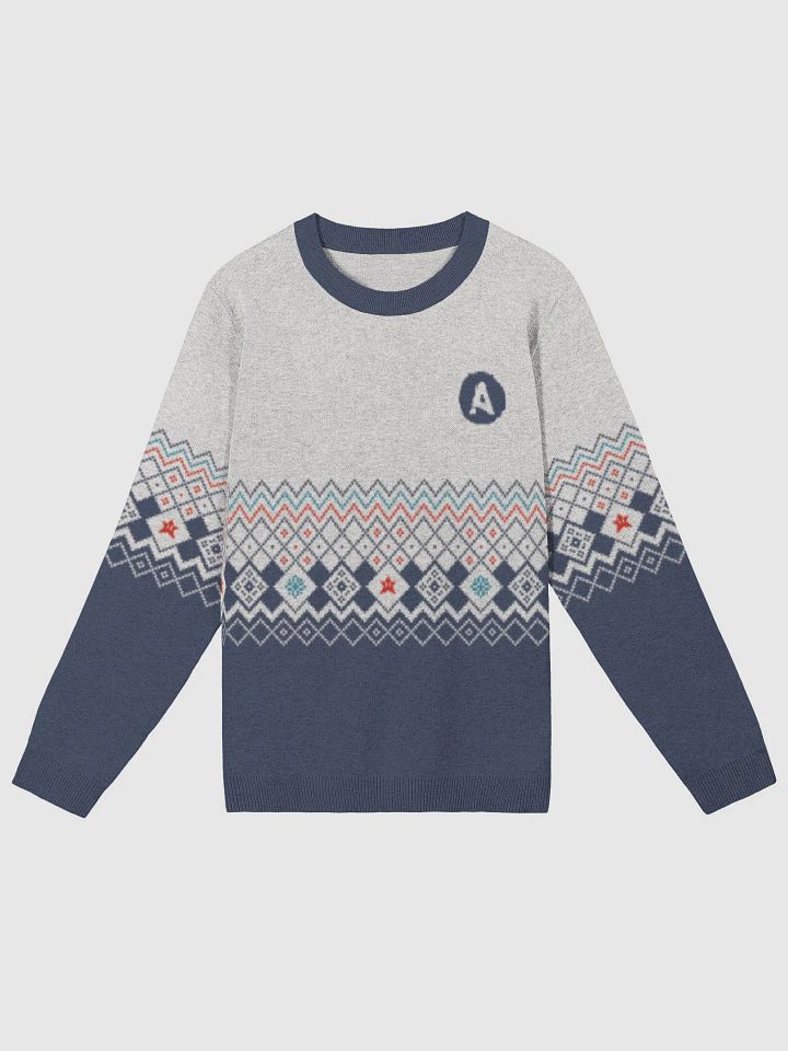 Customizable 4-Color Jacquard Crewneck Sweater product image (9)