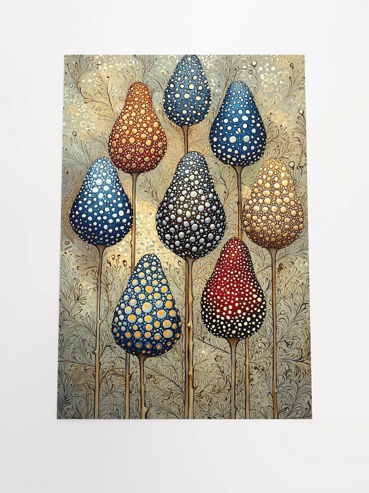 Celestial Pods: Dreamy Poster of Mystical Forest Fruits product image (1)