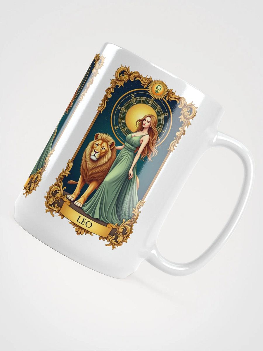 Leo Zodiac Tarot Design - Majestic Lion and Goddess Aesthetic product image (3)