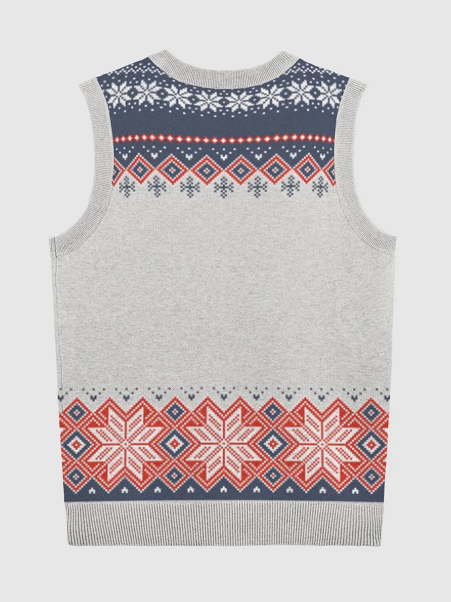 Snow Much Expression Knitted V-Neck Vest product image (2)