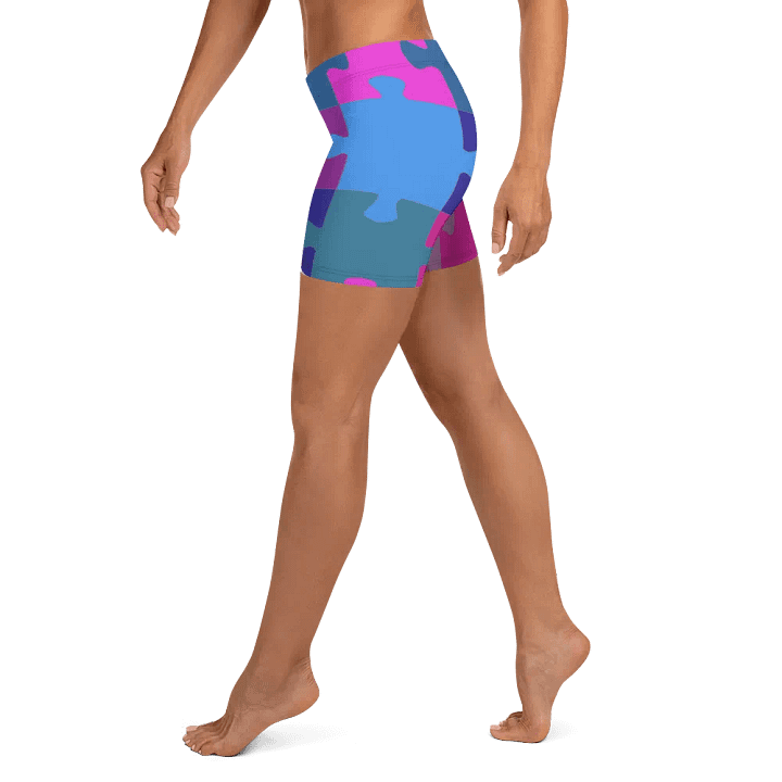 Modern Cool Multi-Colored Puzzle Pattern Shorts product image (1)
