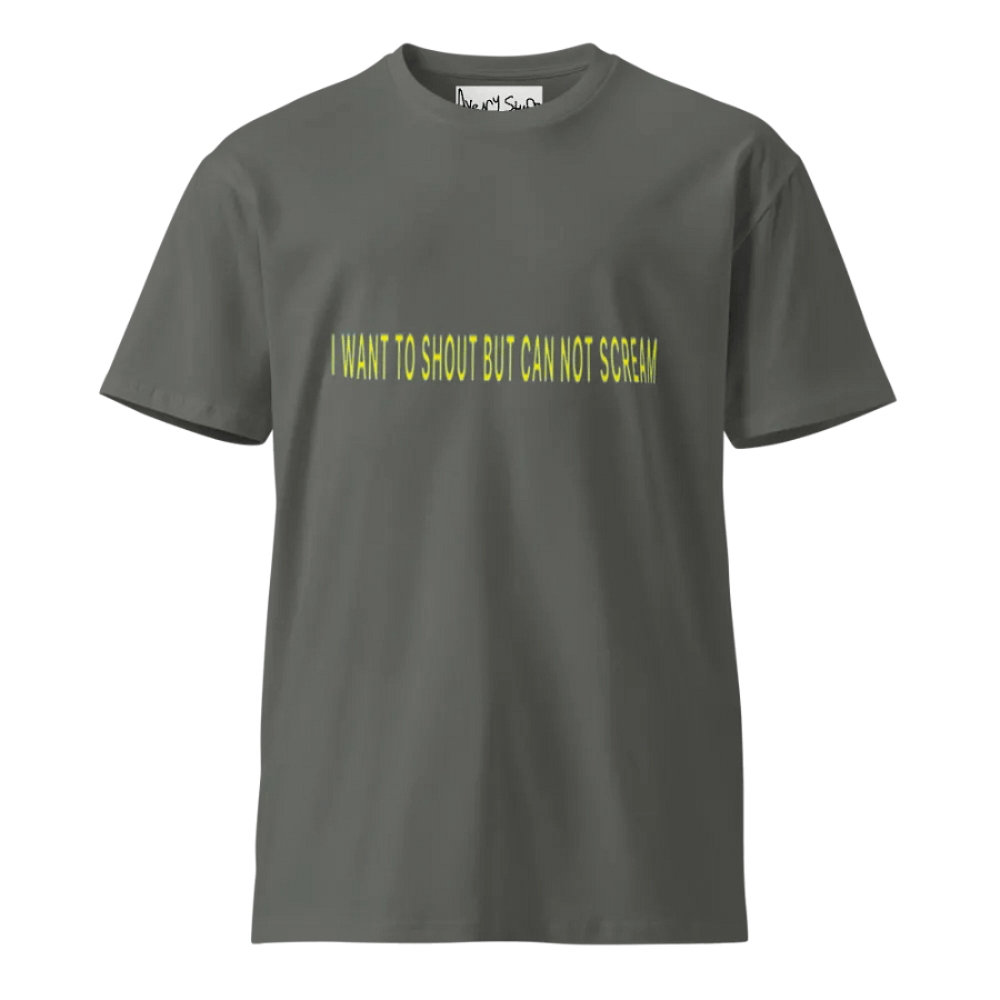 “I WANT TO SHOUT BUT CAN NOT SCREAM” Logo Tee product image (1)