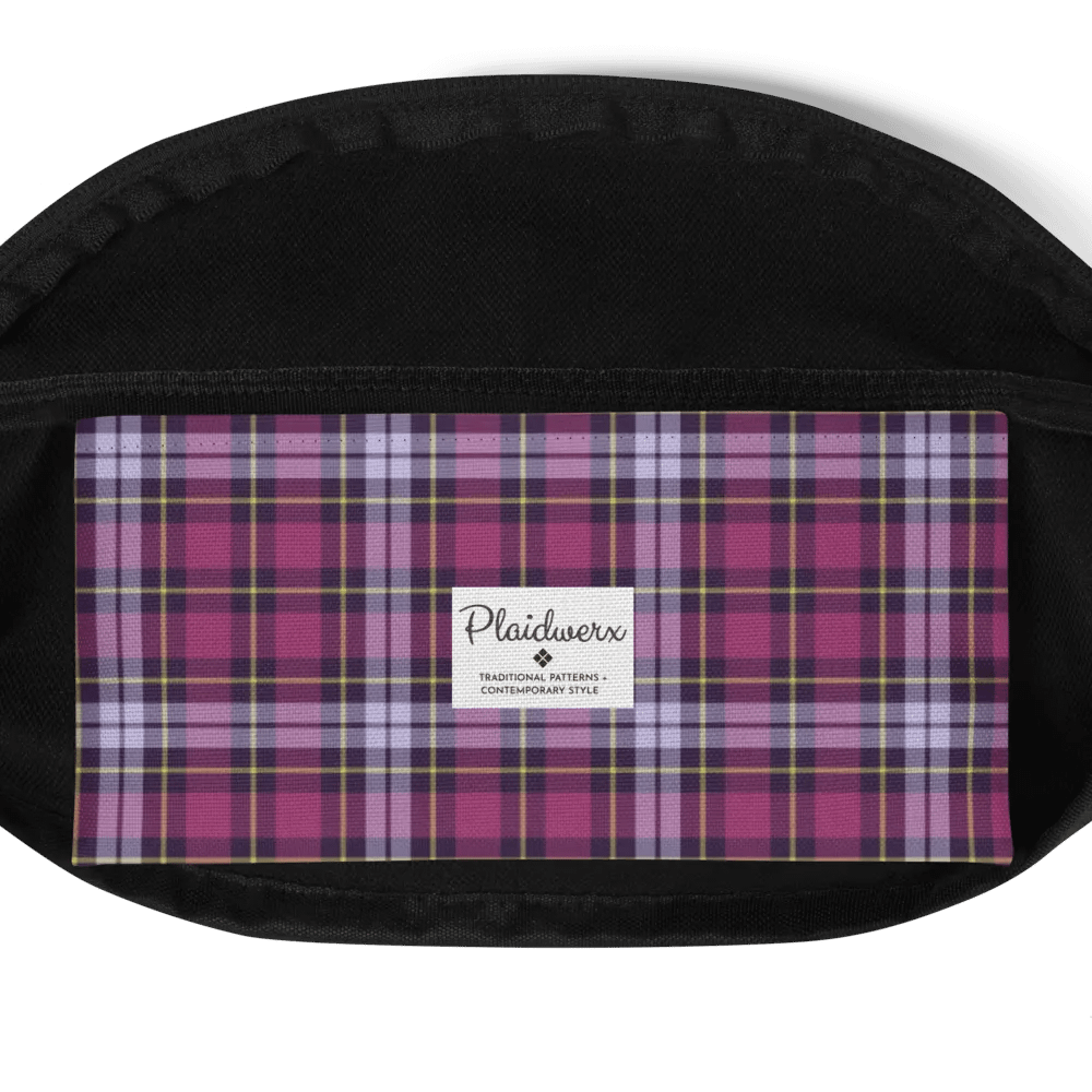 Bright Purple Plaid Fanny Pack product image (6)
