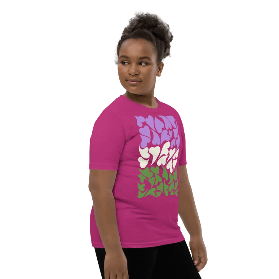 Nestled PRIDE Genderqueer T-shirt (Youth) product image (28)