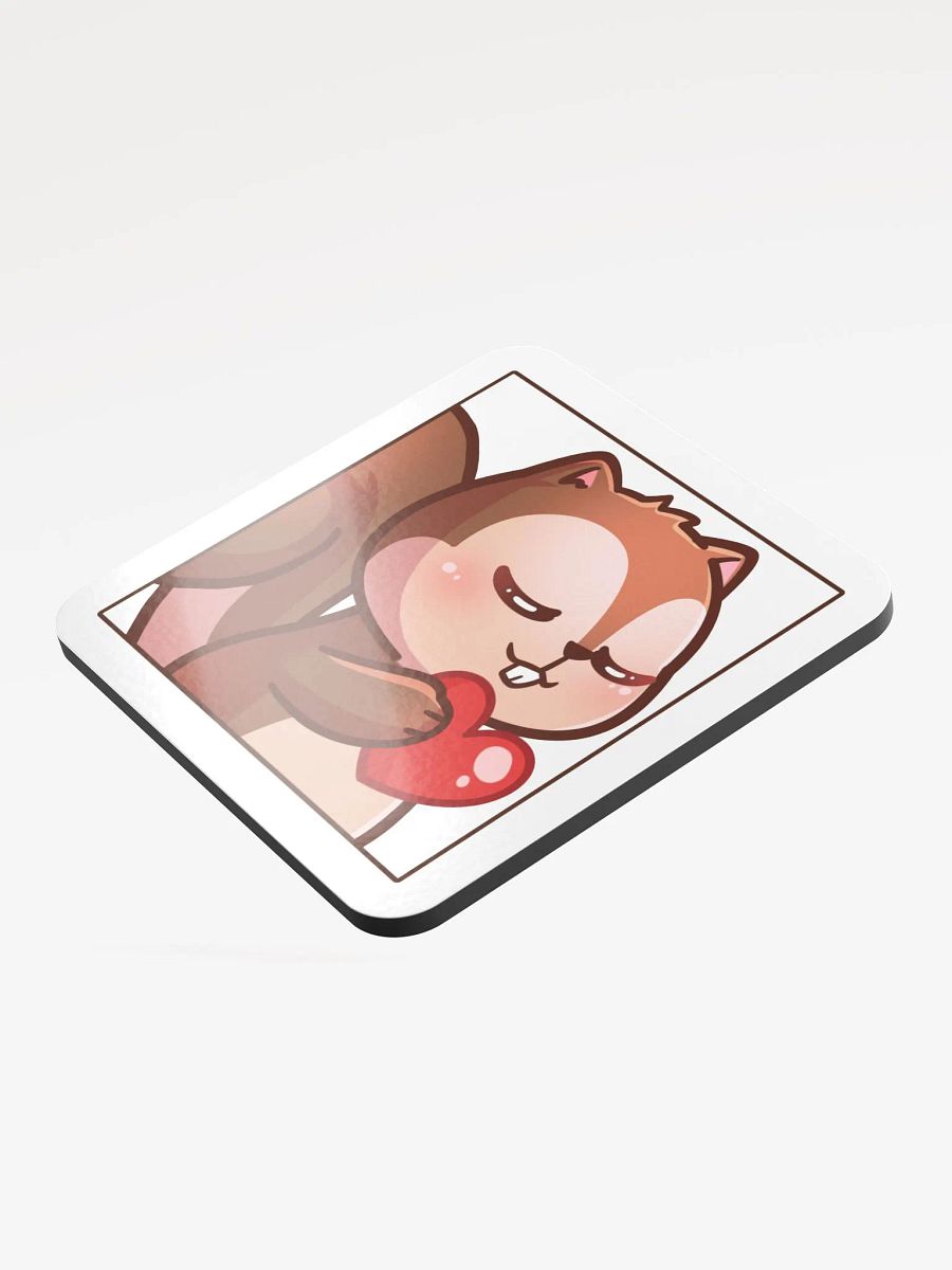 Smug Squirrel Heart Coaster product image (3)