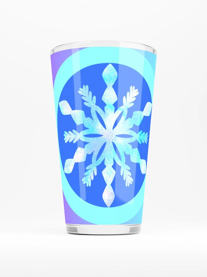 snowflake glass cup product image (2)