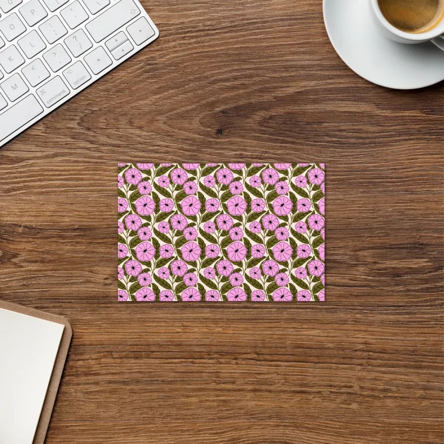 Dipladenia Dreams - Pink and Green - Greeting Card - Empty Inside product image (4)