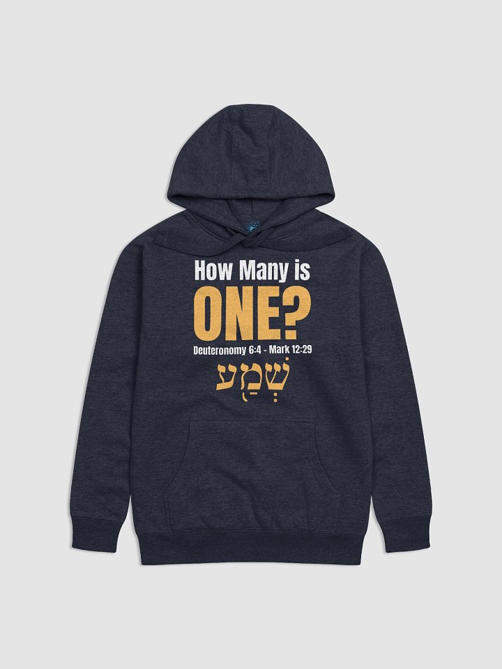 How Many is One Unisex Premium Hoodie (White Print) product image (7)
