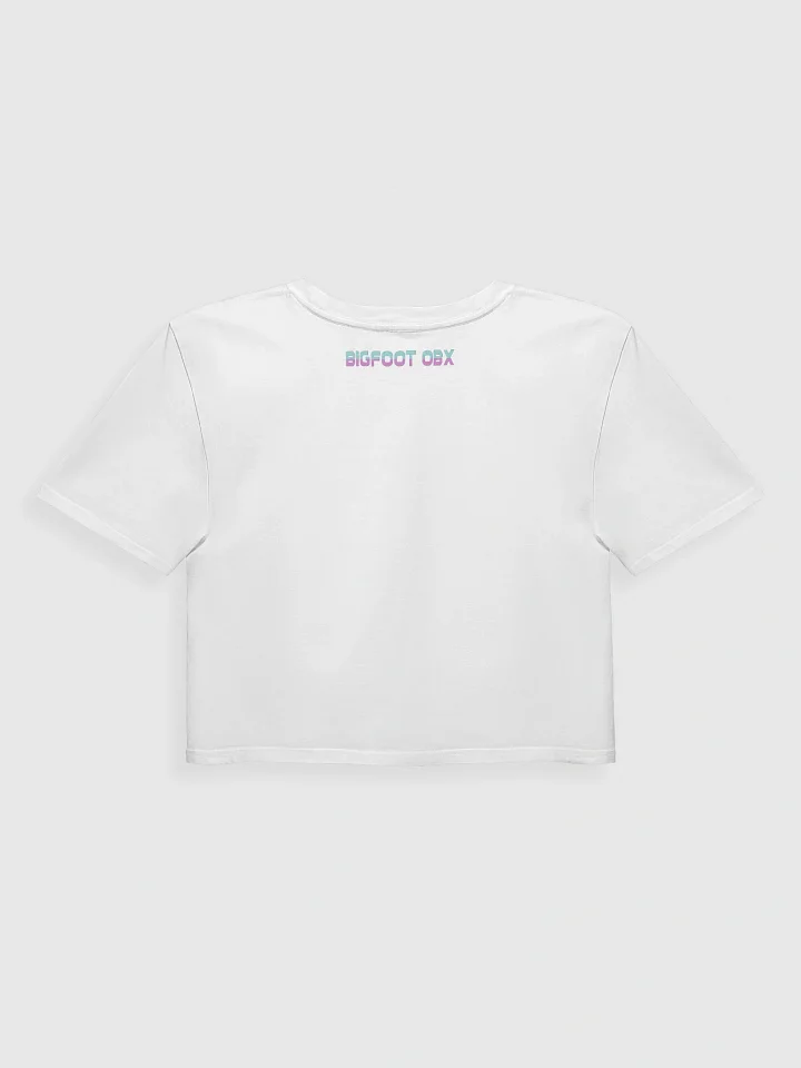Destination Bigfoot Bronco Synthwave Crop Top (White) product image (2)