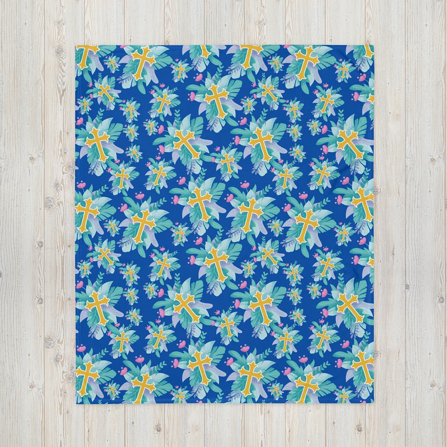 Floral Cross Patterned Blanket product image (3)