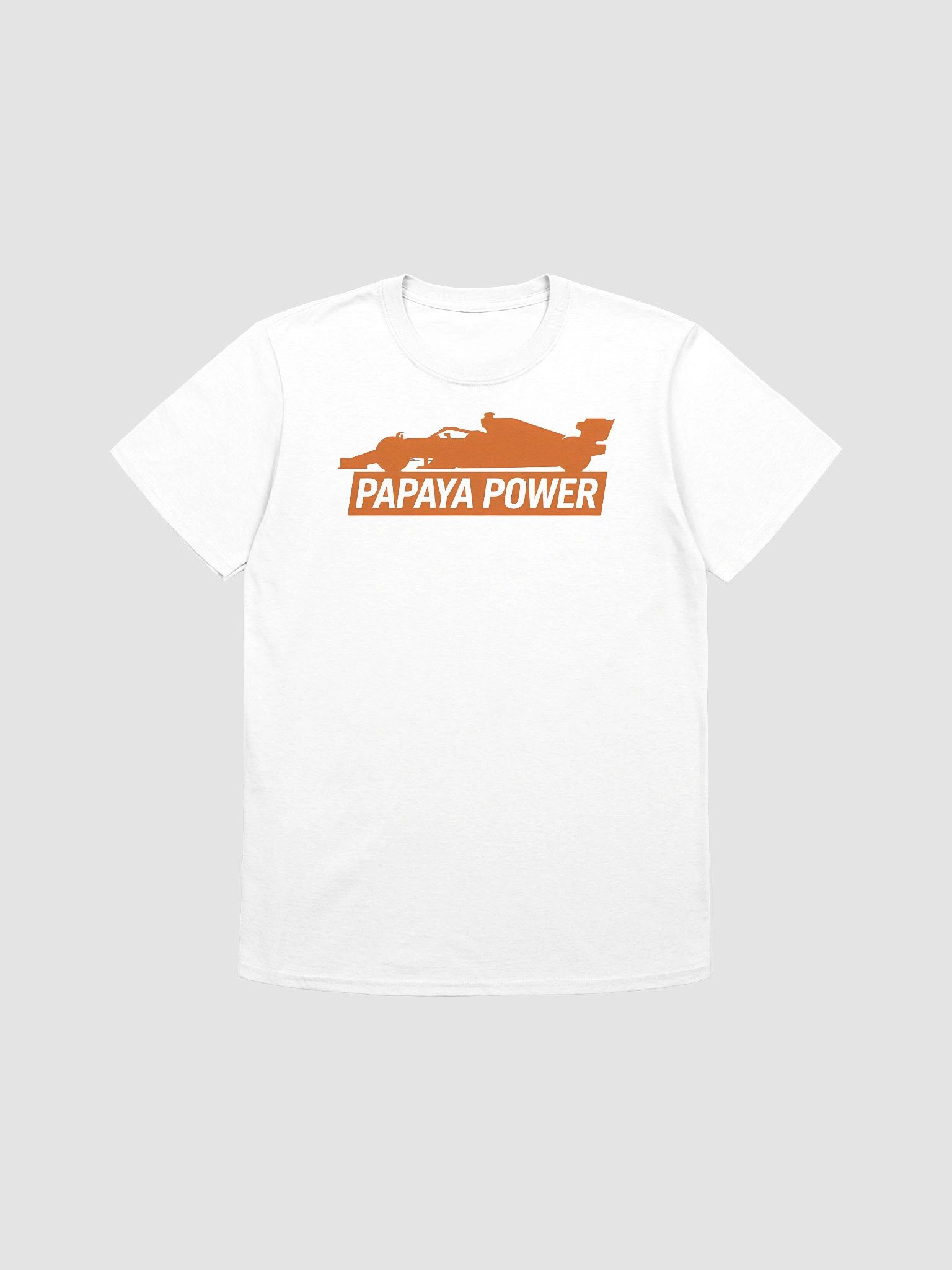 Papaya Power McLaren F1 Car Silhouette T-Shirt - Iconic Motorsport Fan Gear product image (1)
