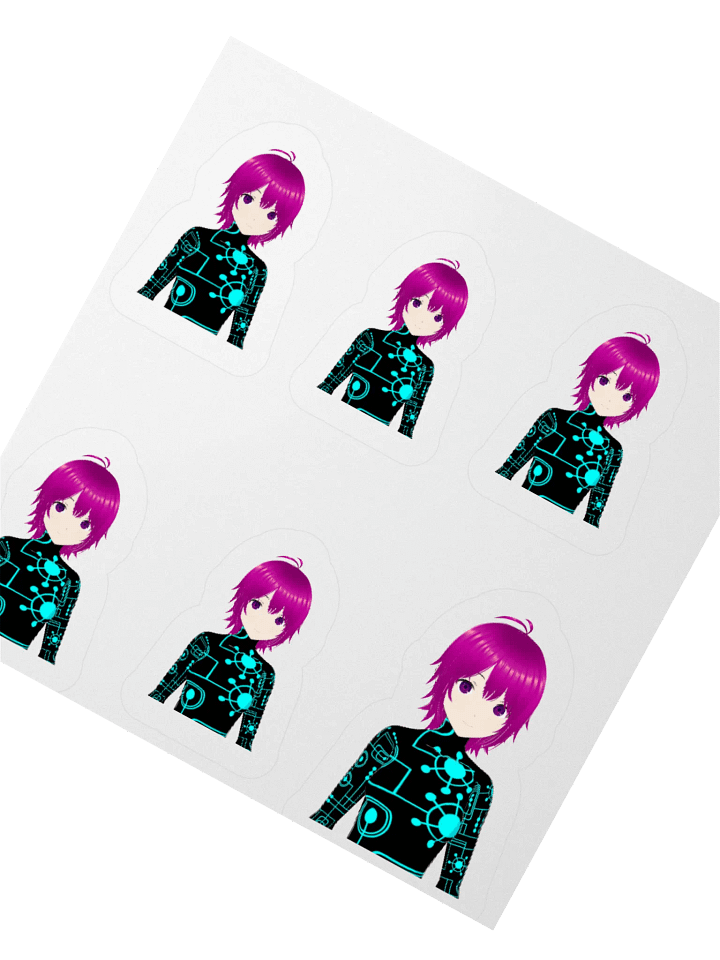 Neon Circuit Anime Sticker Set product image (1)