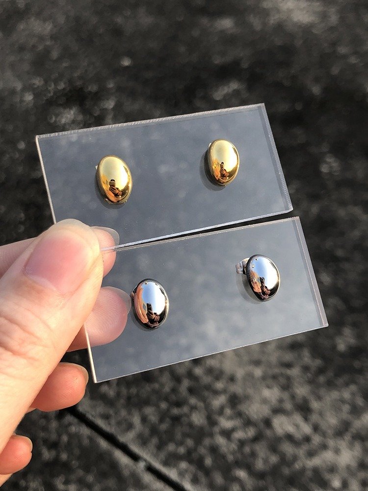 Classic Dome Stud Earrings | 18K Gold Plated product image (7)