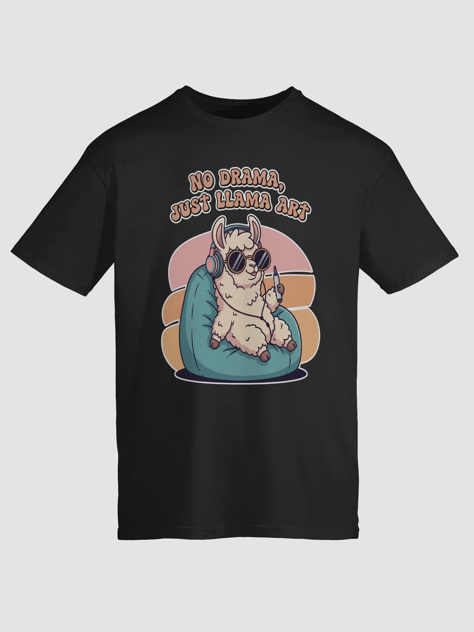 Chill Llama with Marker Unisex T-Shirt product image (9)