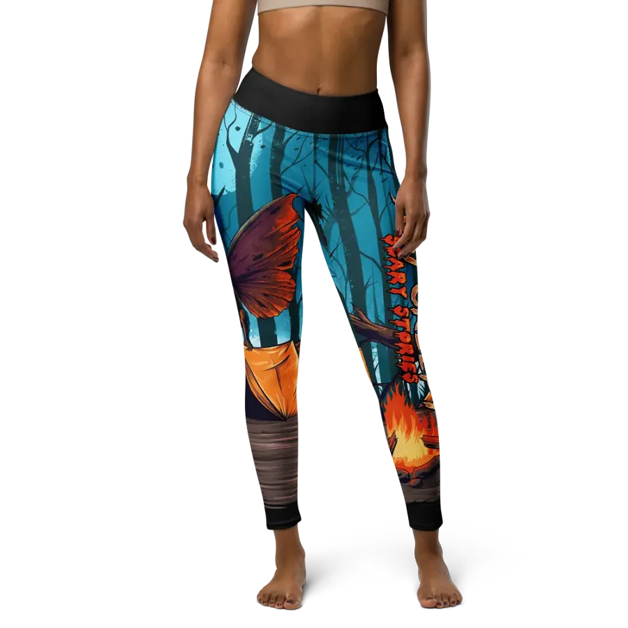 Eerie MothMan Forest Yoga Leggings product image (4)