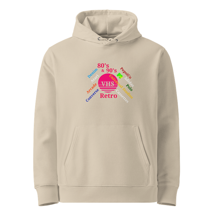 Retro VHS Dreams Organic Hoodie product image (1)