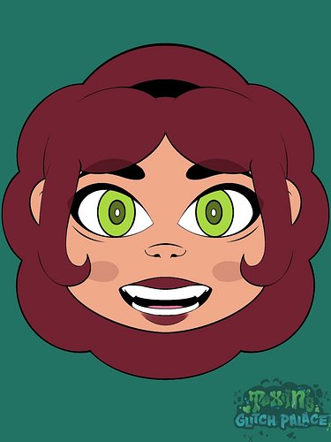 It’s curly red, coming in with a vibe :3

#TheGlitchPalace #TGP #digitalart #procreateart #blackartist #speeddraw #originalch...