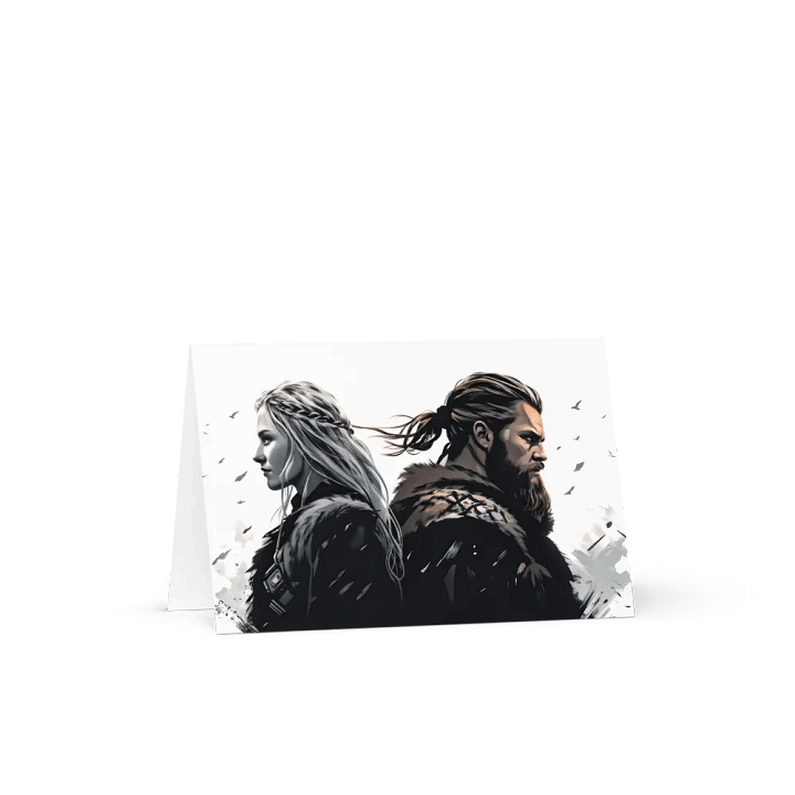 Greeting Card - Viking Couple product image (2)